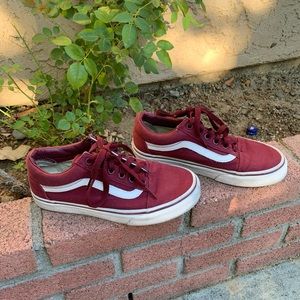 Burgundy vans